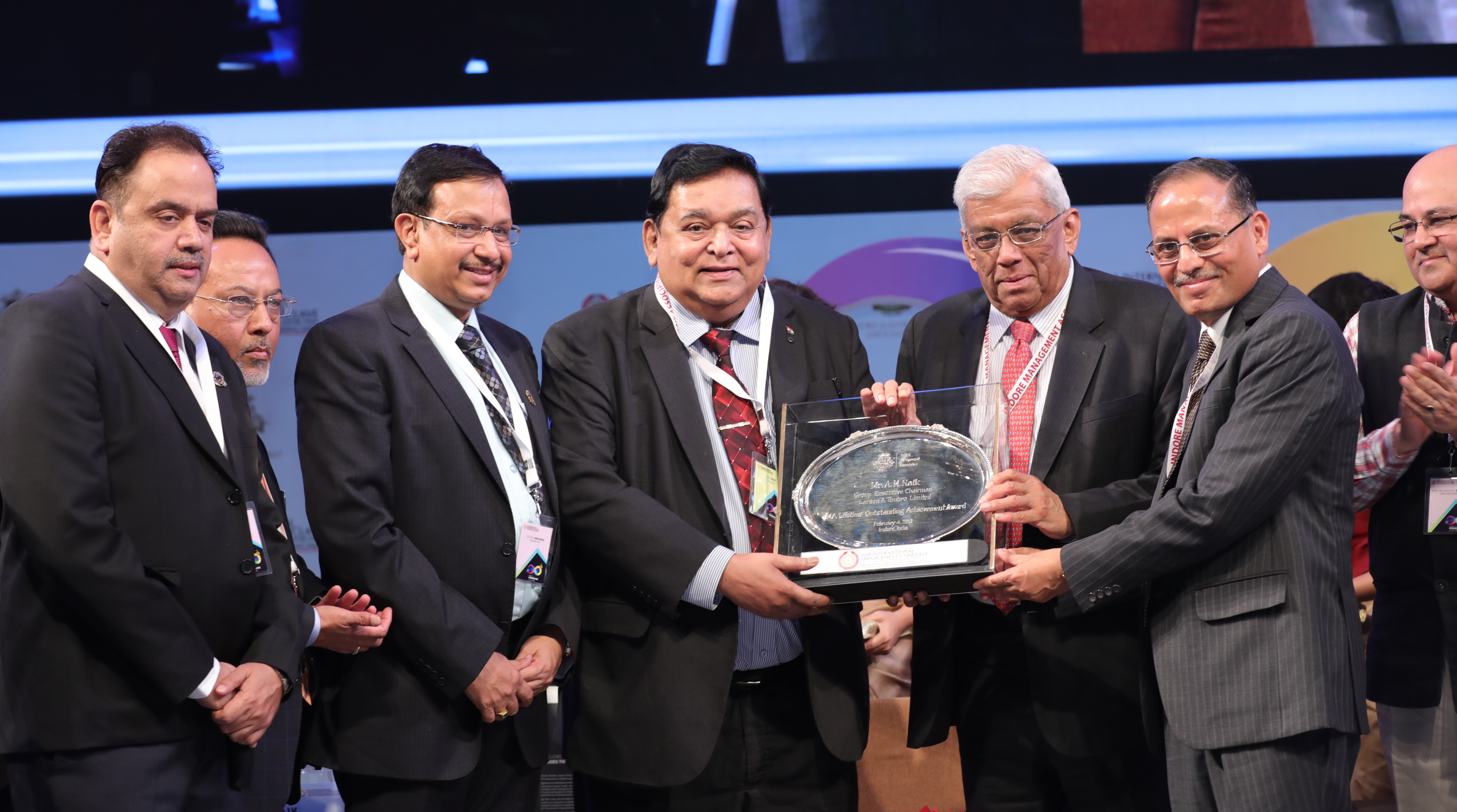Mr. A.M. Naik, Group Executive Chairman, Larsen & Toubro Limited (IMA Lifetime Outstanding Achievement Awardee 2017)